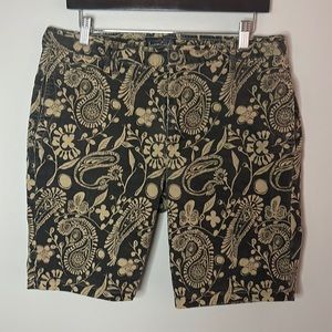 Mens Scotch & Soda olive green/khaki floral print shorts Size 32